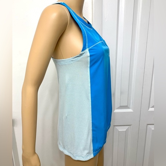 Lululemon Run Silver Lining Blue Tank Top lightweight Sports Training tee Size 4 - Picture 10 of 13
